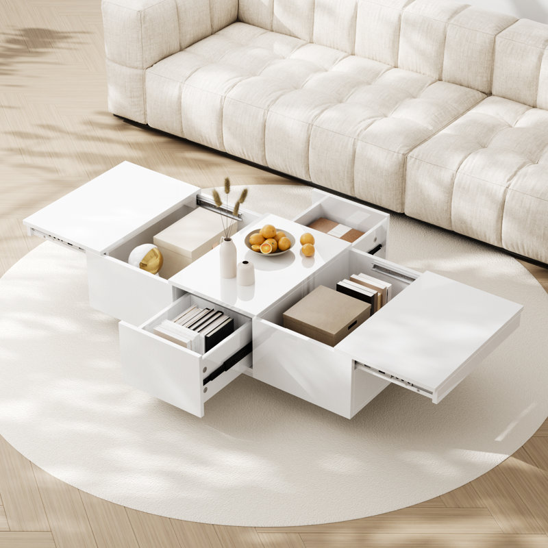 Attallah Solid Coffee Table with Storage