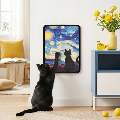  Grattoir pour chat mural en sisal