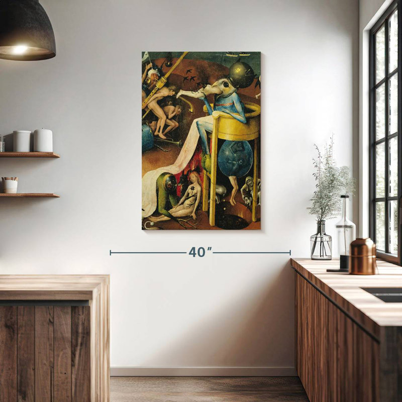 Le jardin des délices terrestres I, H 39 po x l 26 po