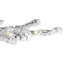 Pre-Lit Medium Flocked IPT Artificial Garden Christmas Tree - Warm White LED Lights-96951350