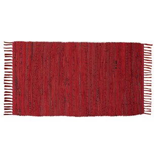 Lightle Chindi Handmade Hand Braided Red/Blue/Green Jute/Cotton Area Rug