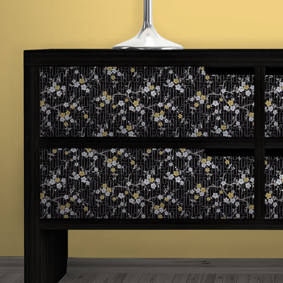 45 cm x 2m Roll Oriental, Blossom Sticky Back Plastic Film