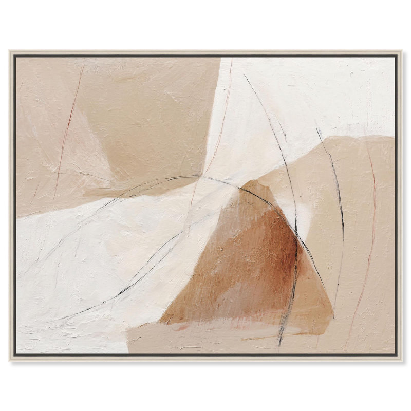 «Mineral Veins III Boho Decor», reproduction d'art sur toile par Art Remedy, H 20 po x l 16 po, Cadre argenté