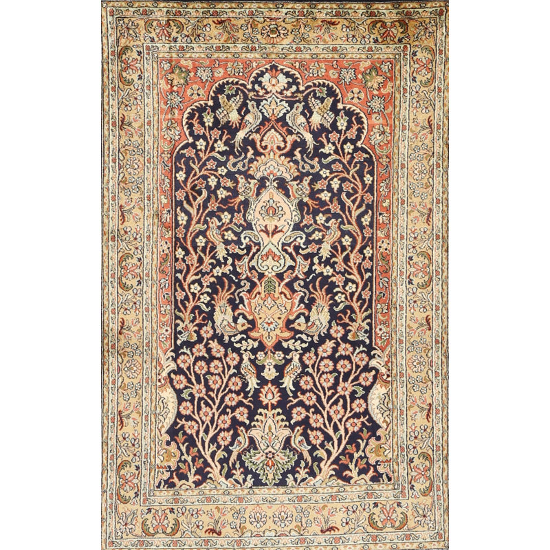 Tapis traditionnel gris / brun, Rectangle 8 pi x 10 pi