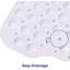 Aspire Homeware Non-Slip Polypropylene Shower Mat with Extra-Thick Suction Cups-653086808-653086814