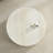 Faux travertine Round Coffee Table with Eye-Catching Relief Design