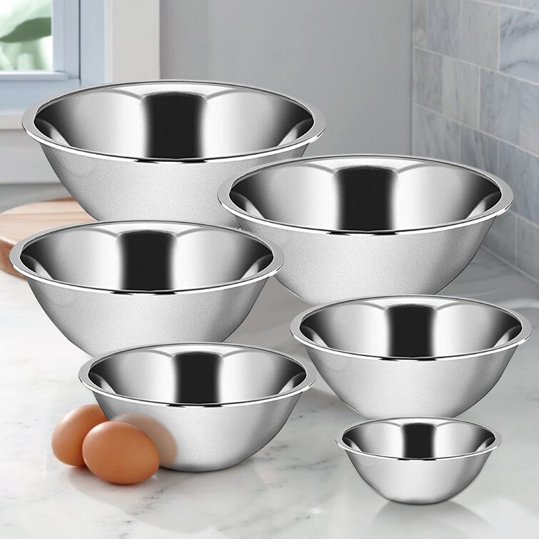 Stainless Steel Small Mixing Bowl, Metallic, Egg Bowl, Chef Mixing Bowls,  Metal Nesting Storage Bowls, Non-slip Bottoms, Great For Mixing  Serving(grey),, Kitchen Supplies - Temu Belgium