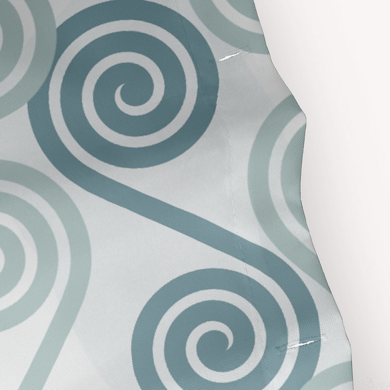Sequence Geometric Shower Curtain, Aqua