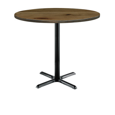 Urban Loft Round Solid Wood Breakroom Table