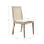 2 chaises de salle à manger - structure en bois massif, dossier canné, assise rembourrée avec coussin, outils d'assemblage requis inclus de deux, attachés