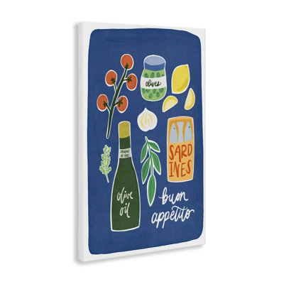 Italian Kitchen Necessities Canvas, design by Amanda Houston
