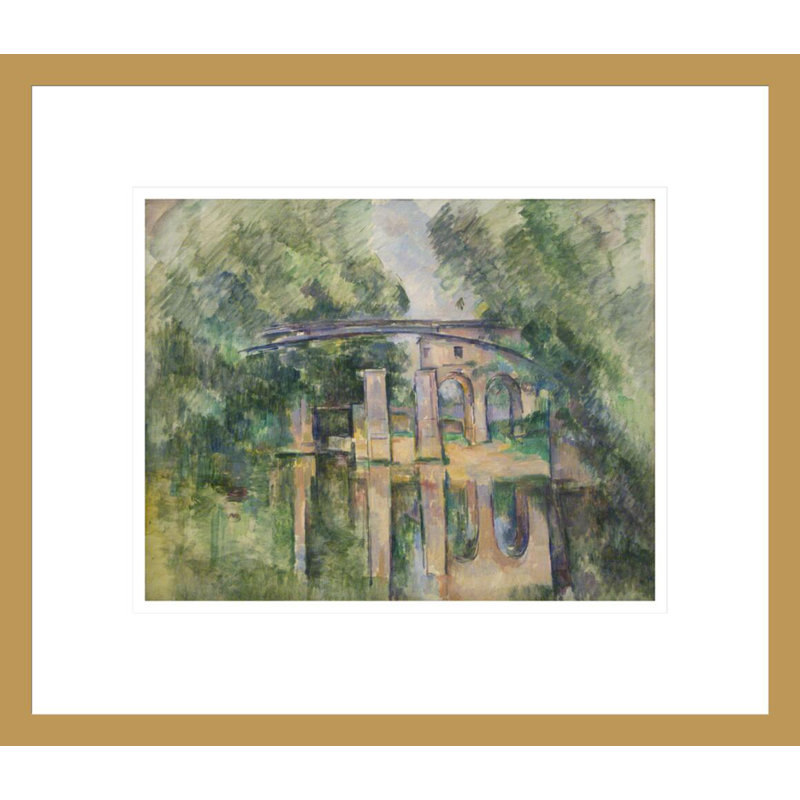 «The Aqueduct and Lock» par Paul Cézanne, impression giclée encadrée, H 13,75 po x l 15,92 po