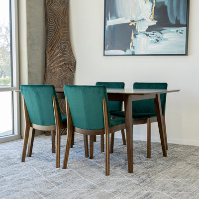 Thome 4 - Person Solid Wood Solid Wood Top Four Leg Dining Set