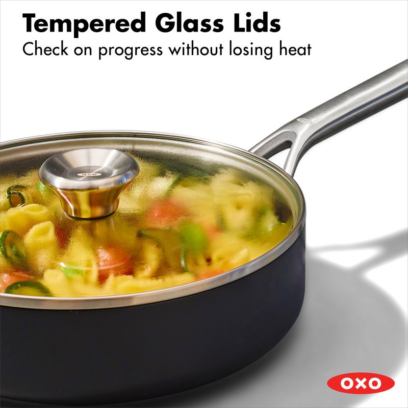 OXO 5-Piece Black Aluminum Non-Stick Cookware Set