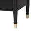 Commode en bois noir avec tiroirs Baxton Studio Tamra