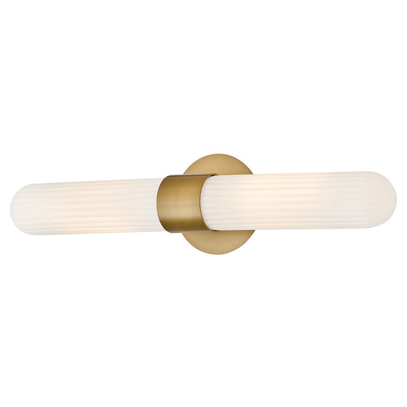 Hinkley Nina Large Two Light Sconce, Lacquered Brass