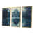 Toile avec cadre flottant or
