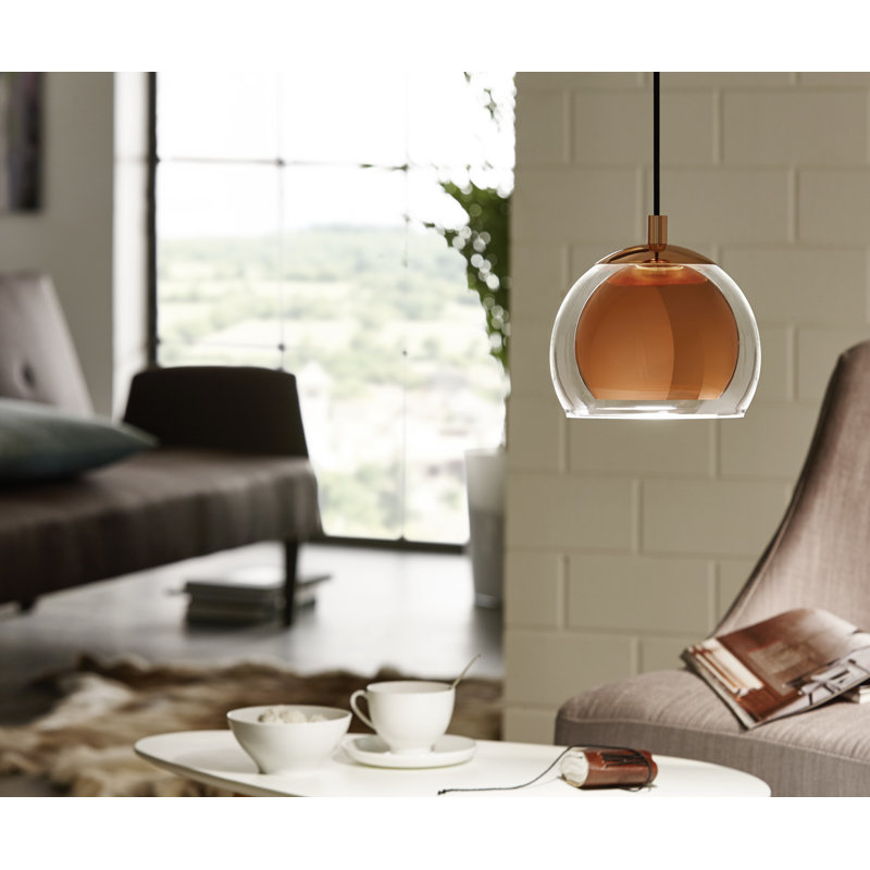 Claydon 1 - Light Copper Dome Pendant