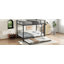 Lit superposé double au-dessus de double avec lit gigogne simple-146891506