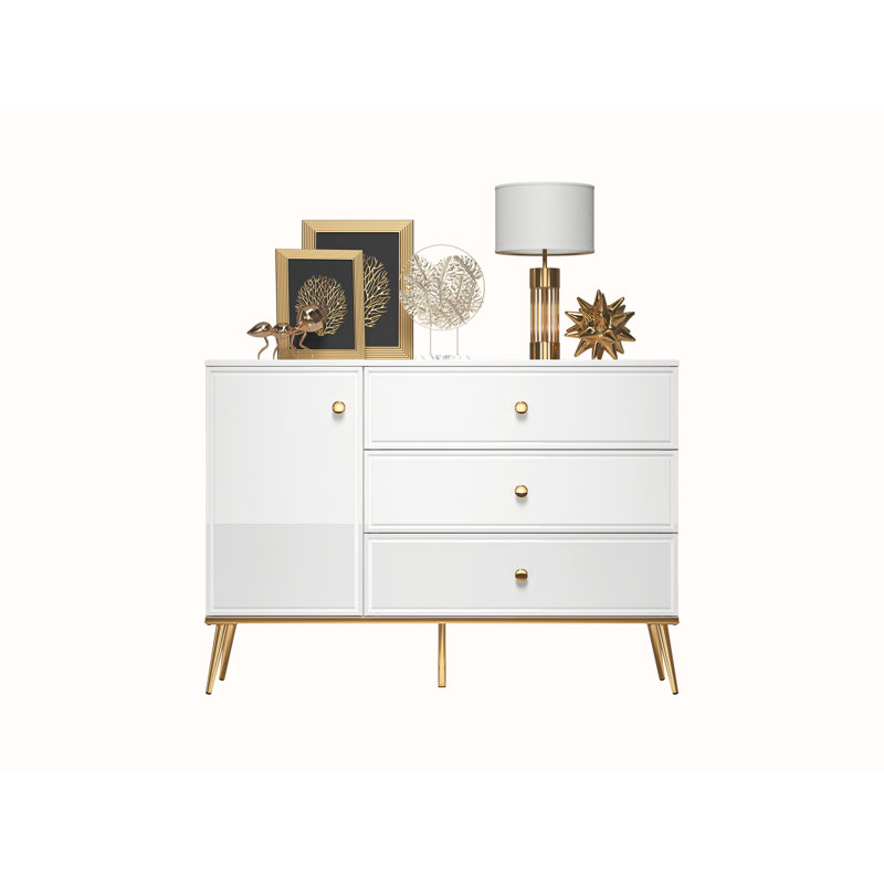 Amyna 120 cm W Chest of 3 Drawers