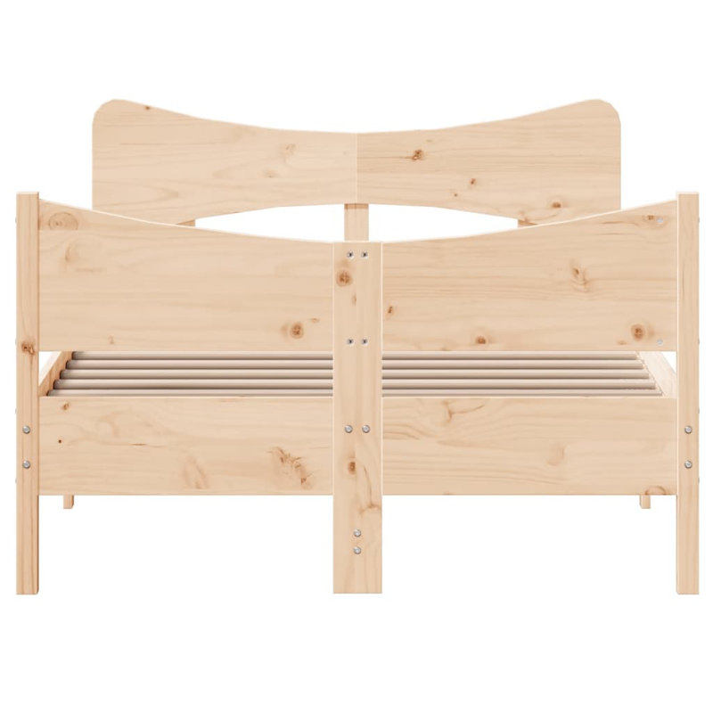 Dostalikova Solid Wood Bed, UK Small Double - 120 x 190 cm