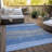 Washable Striped Indoor / Outdoor Rug-1448451961
