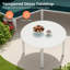 Ensemble de conversation avec canapé de patio en aluminium 5 pièces avec table-130624905