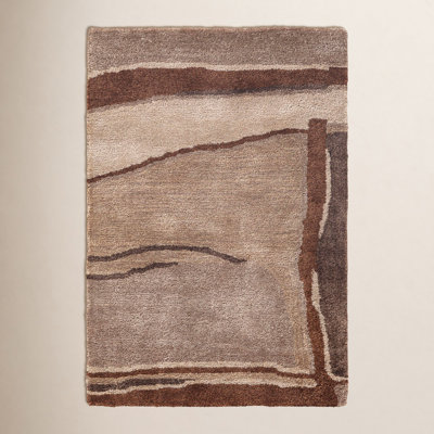 Roseburg Hand-Tufted Abstract Wool Rug
