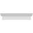 Endurathane Craftsman Crosshead, 83" Bottom Width x 91 1/2" Top Width x 12"H x 1 1/4"P, Factory Primed-107961786