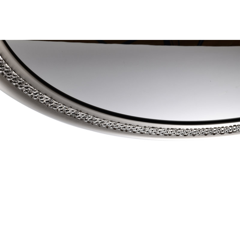 Lustre en cristal à DEL 3000k Palace, H 3,10 po x l 39,50 po x P 39,50 po, Nickel brossé