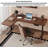 Solid Wood L-shaped Electric Adjustable-height Desk-1378733968