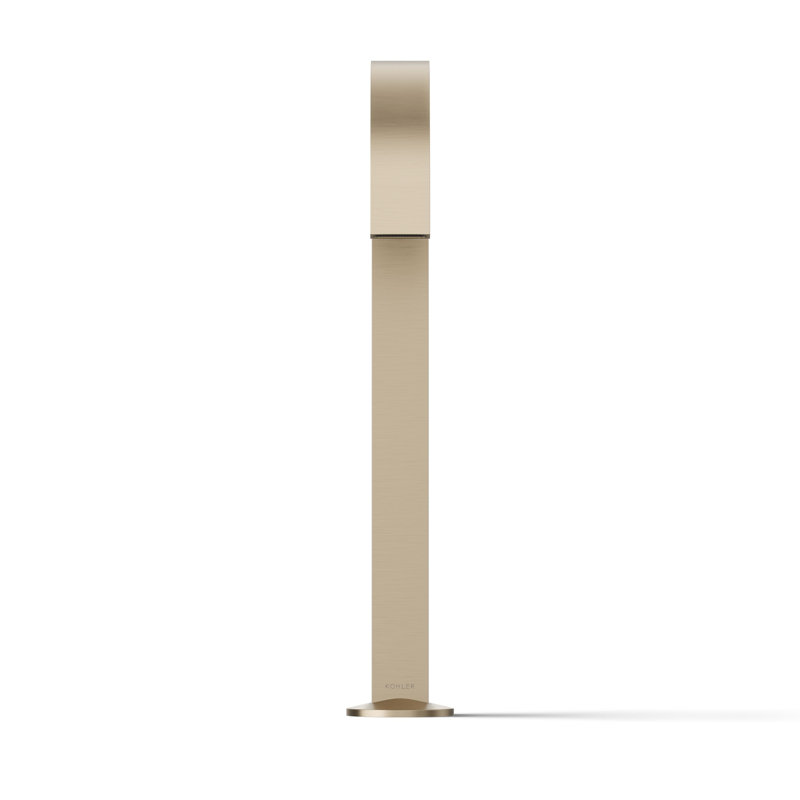 Components Bathroom Sink Spout With Ribbon Design, Bronze