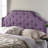 Queen & Full Sized Headboard In Purple, Sleek Design With Elegant Nailhead Accents, Transforms Bedroom, 63.95 In. Depth X 2.77 Width 52.92 Height, 19.46 Lb Weight Purple Fabric Upholstered For Bed,