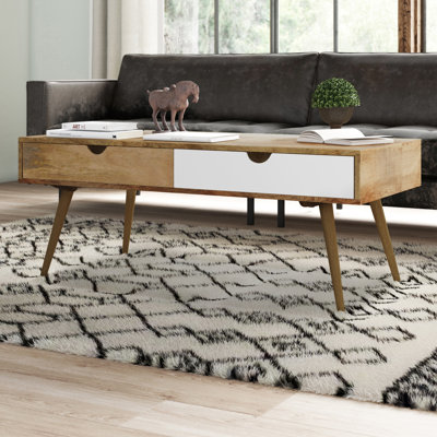 Rousseau Solid Wood Four Leg Coffee Table