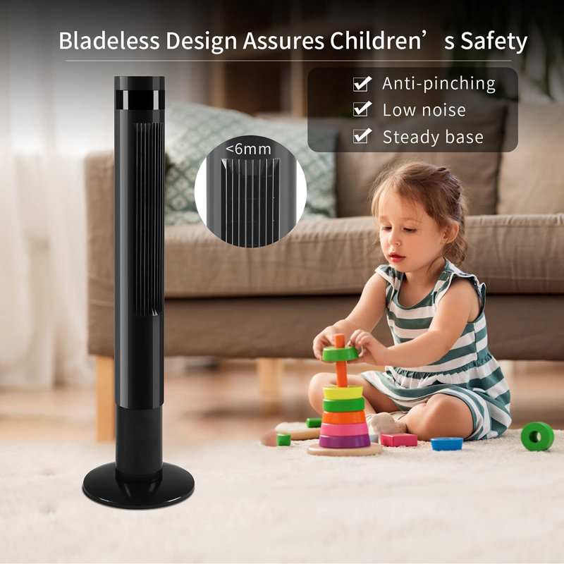 43" Oscillating Bladeless Fan