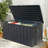 Bella Depot Water Resistant Metal Lockable Deck Box in Gray-101341838