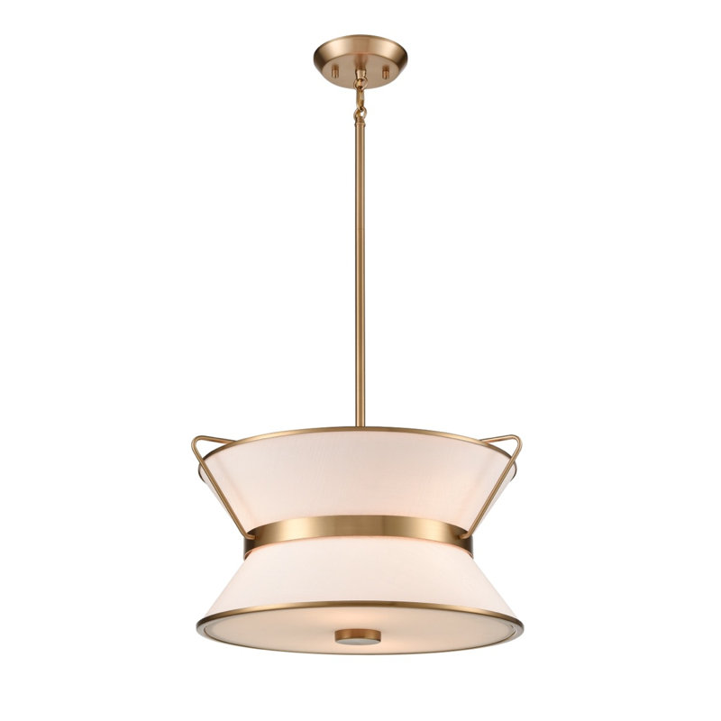 Lustre cylindrique à 4 lumières Zabrian, H 12,5 po x l 17 po x P 15,75 po