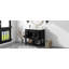  Vanity with Sink, Modern Bathroom Cabinet with 2 Doors and 6 Drawers, Freestanding Storage Design-1511151740