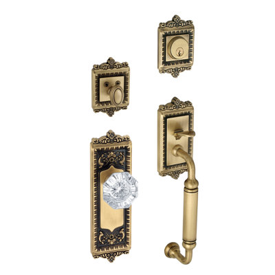 Windsor Handle With Knob And Deadbolt Entry Set