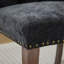 Chaise de salle à manger rembourrée en tissu de chenille