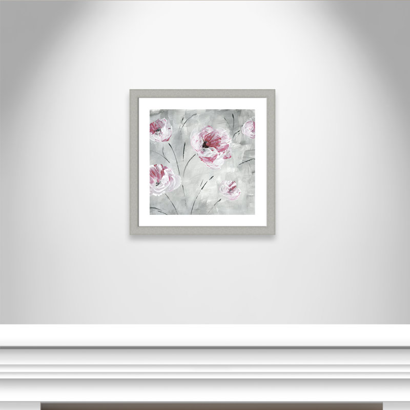 «Blush Bloom II» par Emrah, reproduction d'art acrylique encadrée