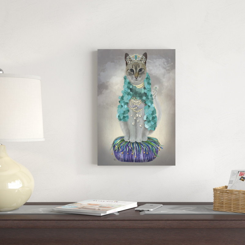 Chat gris avec clochettes, H 18 po x l 12 po x P 1 po