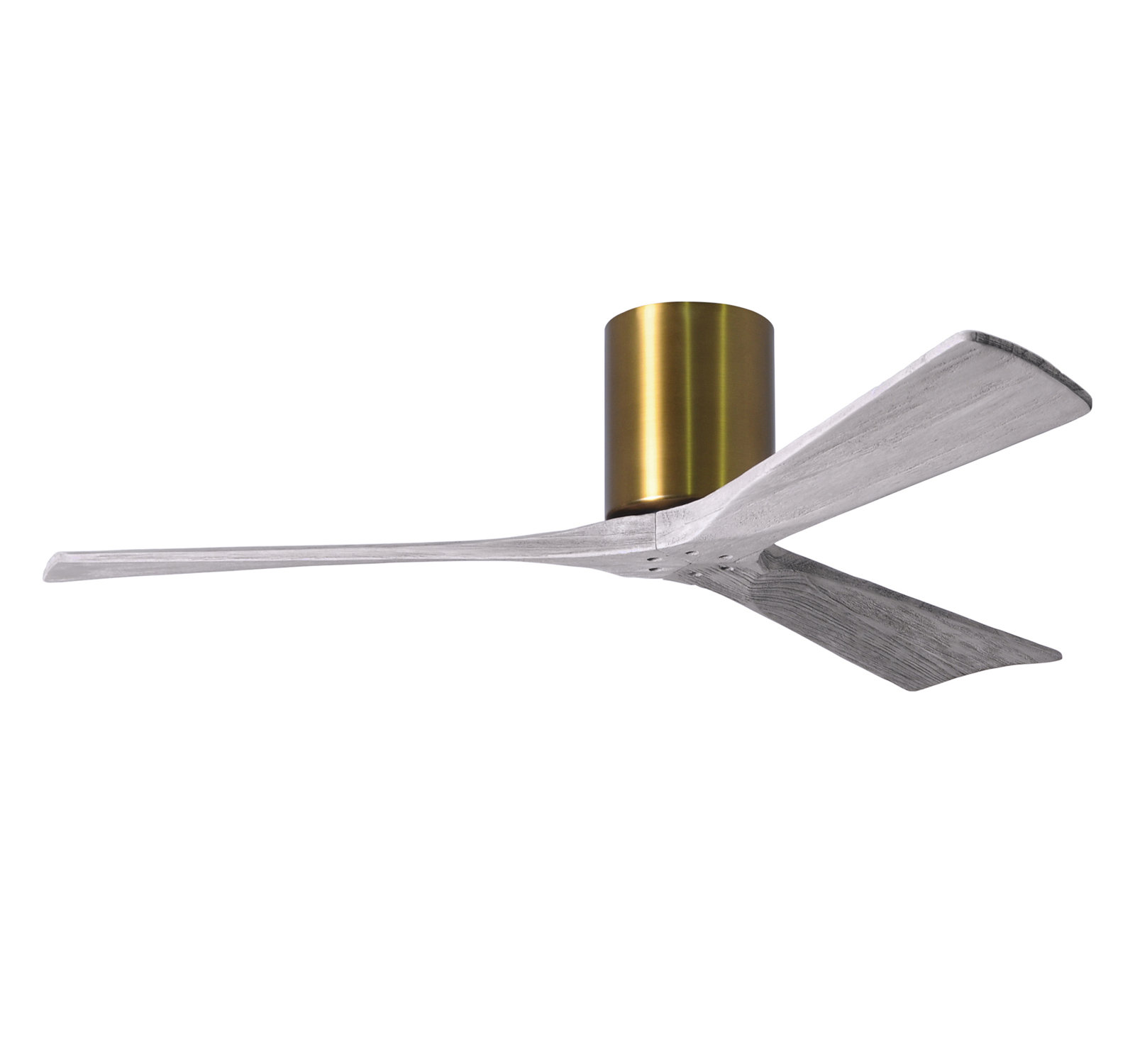 Olivier Ceiling Fan, Brushed Brass, 52", Barn Wood Tone