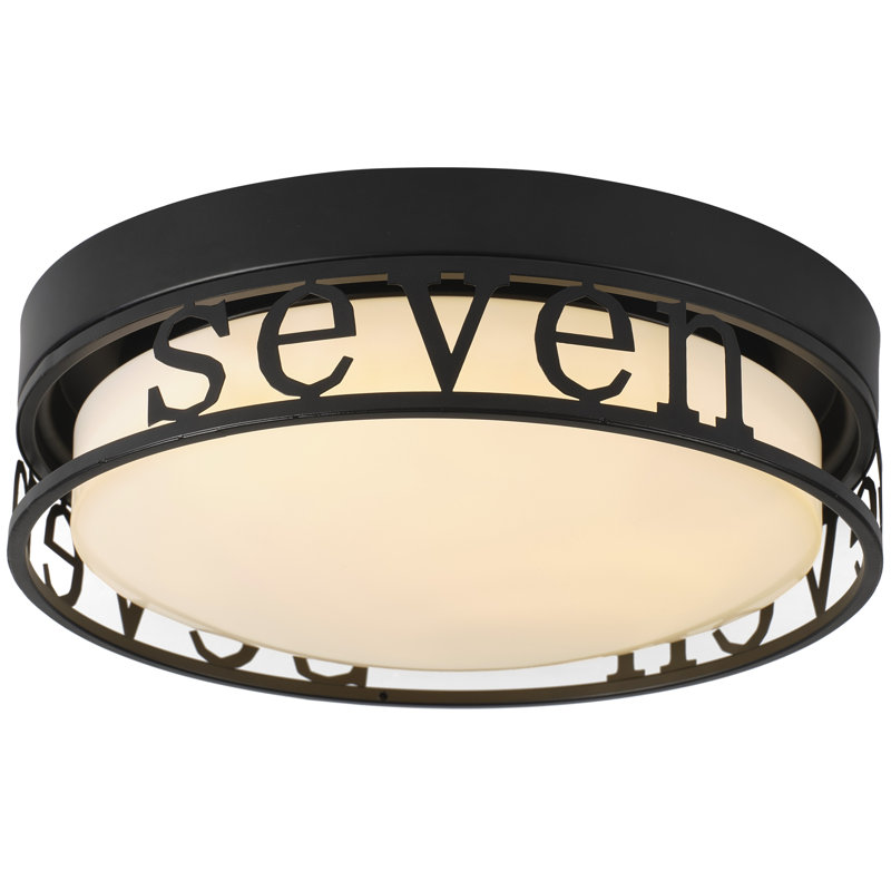 Plafonnier encastré moderne à DEL 3 couleurs, découpe de lettres noires 12 po pour garde-robe de couloir de chambre à coucher