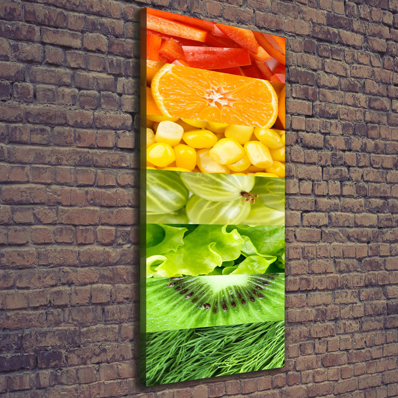 Fruits And Vegetables - Wrapped Canvas Print