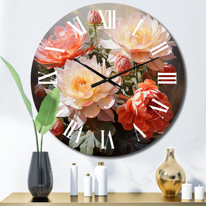 Horloge murale Coral Cactus, Moyenne