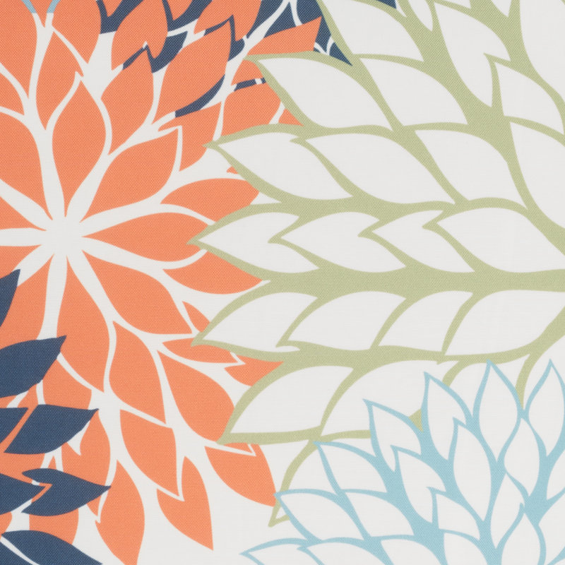 Coussins décoratifs Aloha, Orange / vert / bleu marine
