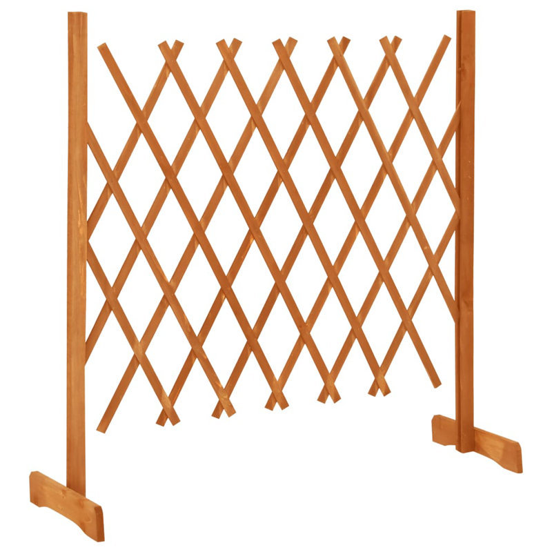 Broumov Wood Fence Panels, 90cm H x 120cm W, Orange