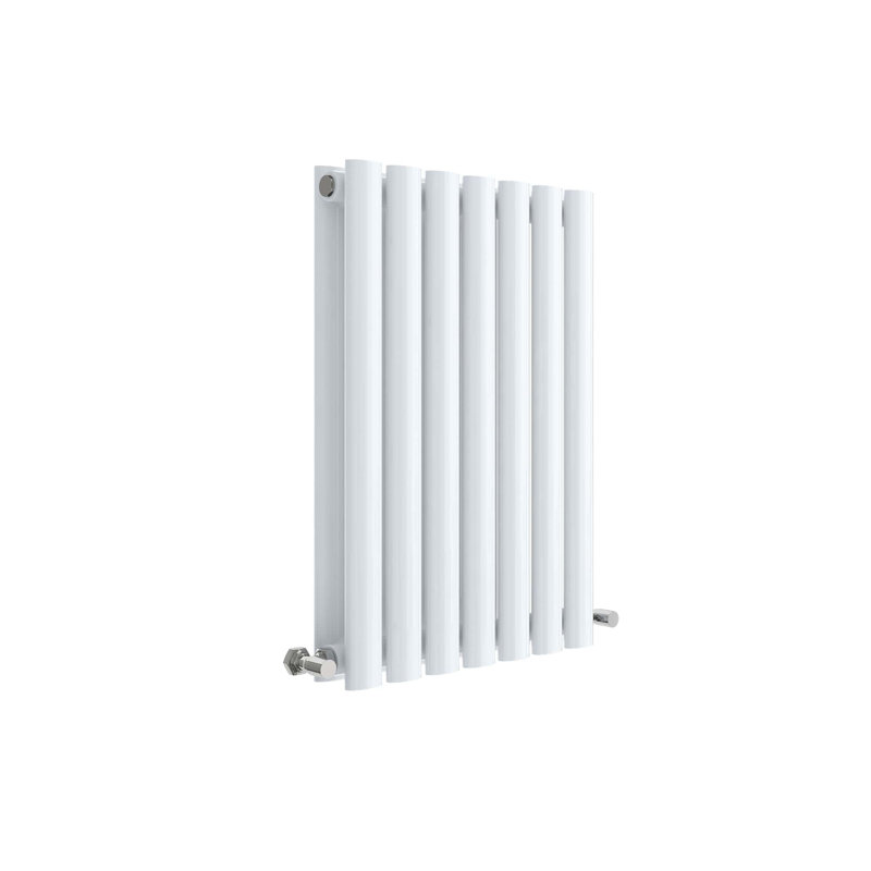 Revive Vertical Designer Radiator, 60cm H x 41.2cm W x 7.8cm D, White