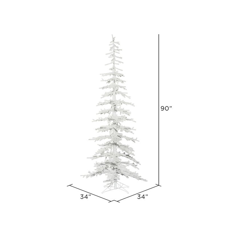 Arbre de Noël artificiel pin floqué Kuna, H 7,5 pi